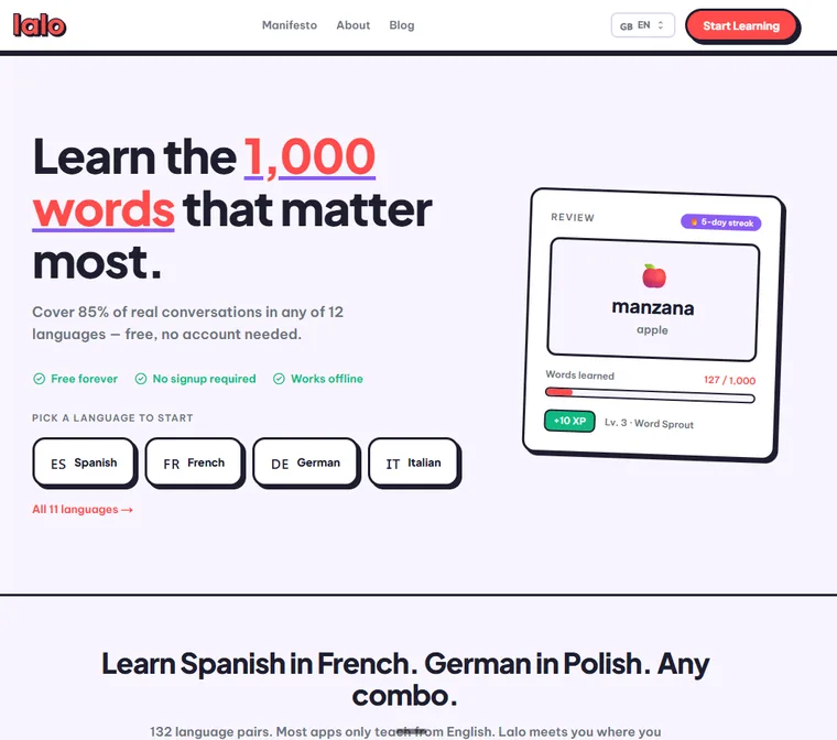 Lalo, a language-learning app